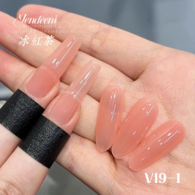 Sơn Thạch Hồng Nude VENDEENI V19-S01 Cao Cấp Chai 15ml Làm Nail, Sơn Gel Tone Hồng Nhạt Trong Suốt Bóng Đẹp Nữ Women