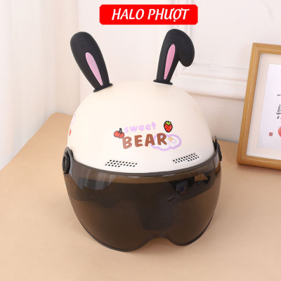(Tặng Keo) Tai Thỏ Gắn Nón Bảo Hiểm Kèm Keo, Phụ Kiện Trang Trí Cá Tính, Đáng Yêu, Trang Trí Xe Máy