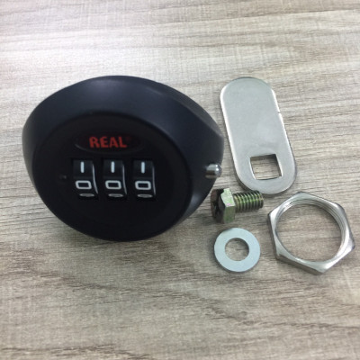 Khóa tủ mật mã cho tủ dày dưới 15mm 3 số không chìa 22mm Reallocks RL9047-07 Keyless