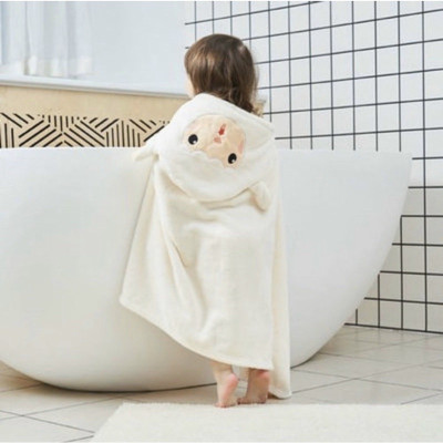Áo Choàng Cho Bé Có Mũ Lông Cừu MINIIN - Áo Choàng Tắm Dùng Ở Nhà Hoặc Đi Biển - Hàng Chính Hãng