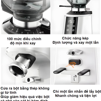 Máy xay hạt cà phê chuyên nghiệp dùng cho gia đình, quán cà phê vừa và nhỏ. Thương hiệu Mỹ cao cấp Shardor BD-CG301. HÀNG CHÍNH HÃNG