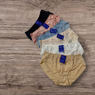 Quần lót nữ, combo 10 quần lót thun lạnh phối ren