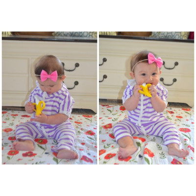 [ 782-Nuby ] Ngậm nướu hình quả chuối cho bé, chất liệu silicone ( 3m+ )