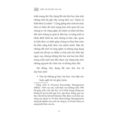 Buiding A Second Brain - Thiết Lập Bộ Não Thứ Hai