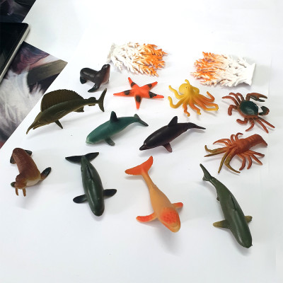 Đồ chơi 12 mô hình Cá Biển sống động Animal World (4-7 cm) cho bé 3 tuổi