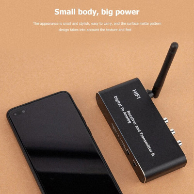 ROGTZ - Bộ thu phát Bluetooth 5.0 D09 Hỗ trợ A2DP AVRCP Kết nối đa dạng Android/IOS/PC/Laptop/Tablet/Máy chơi game Optical analog Coaxial AV3.5 Nhỏ gọn Dễ sử dụng Hàng Chính Hãng