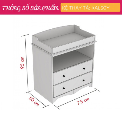 Kệ gỗ thay tã cho bé SMLIFE Kalsoy