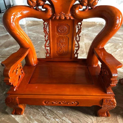 Bộ Bàn Ghế Minh Quốc Đào Gỗ Sồi Nga