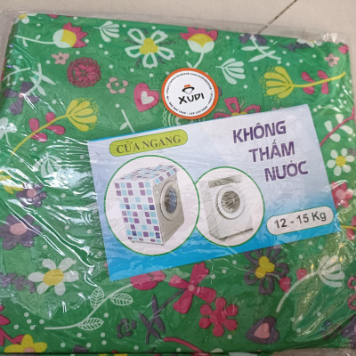 Áo Trùm Máy Giặt Cửa Ngang, Cửa Trước Vải Dù Siêu Dày, Size Từ 7kg-15kg, Lựa Chọn Họa Tiết