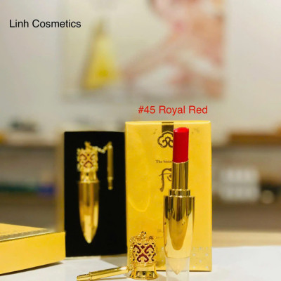 Son Lì Cao Cấp Whoo Gongjinhyang Mi Luxury Lip Rouge Màu 45 đỏ thuần