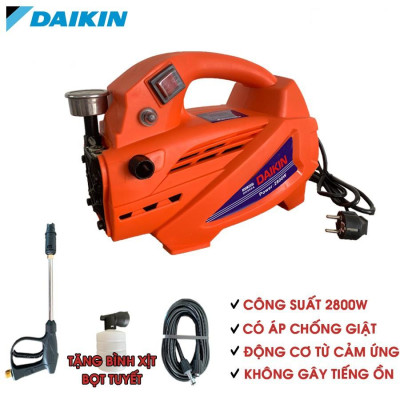 Máy rửa xe mini, Máy xịt rửa cao áp DAIKIN 2800W DK990A - Có áp chống giật + Chống cháy - Chất Lượng Tốt