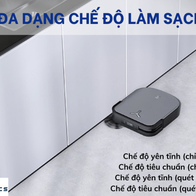 Robot Hút Bụi Lau Nhà Ecovacs X2 Omni Trợ Lý Ảo YIKO Công nghệ OZMO 2.0 Lực Hút 8000 Pa - Hàng Chính Hãng