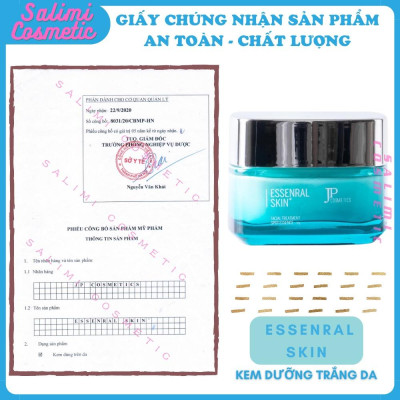 Kem Dưỡng Trắng Da ESSENRAL SKIN 50 Gram, Mờ Thâm Nám, Tàn Nhang, Ngăn Ngừa Lão Hoá Da, Tặng Serum