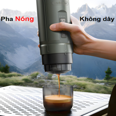 Máy pha cà phê dùng pin cầm tay Espresso 3 trong 1 HiBREW Thương hiệu Mỹ H4C - Pha nóng lạnh - HÀNG NHẬP KHẨU (BẢO HÀNH 12 THÁNG)