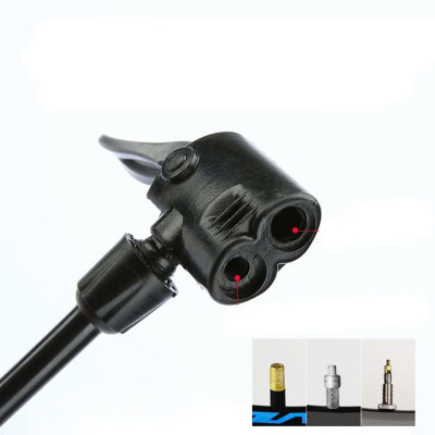 Bơm xe đạp, xe máy xách tay siêu nhẹ, áp suất 120 PSI, thân hợp kim siêu bền, hỗ trợ cả van Mỹ và van Pháp, bơm được cho tất cả các loại xe đạp bao gồm xe đua, xe địa hình, xe đạp đường trường 