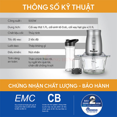 Máy xay đa năng Bluestone BLB-5348 - Hàng chính hãng
