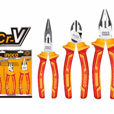 BỘ 3 KỀM RĂNG, CẮT VÀ NHỌN CÁCH ĐIỆN INGCO HIKPS28318 - HÀNG CHÍNH HÃNG