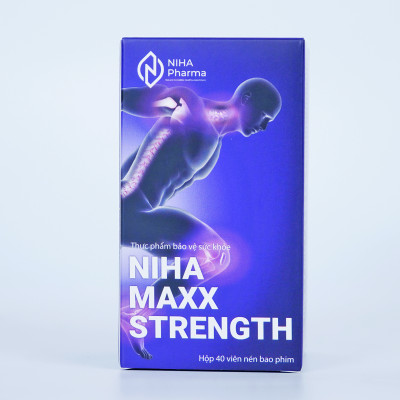 Thực phẩm bảo vệ sức khỏe Niha Maxx Strength - Hỗ Trợ Giảm Đau Nhức Xương Khớp (Hộp 40 Viên)