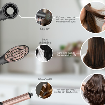 Máy Tạo Kiểu Tóc BlueStone HSB-1768 1400W - Hàng Chính Hãng