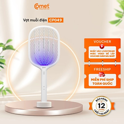 Vợt muỗi điện Comet CP049 Pin Lithium 500mAh sạc 2h dùng 10 ngày BH 12T cổng sạc type C