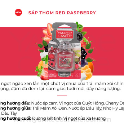 Sáp thơm xe Yankee Candle - Red Raspberry