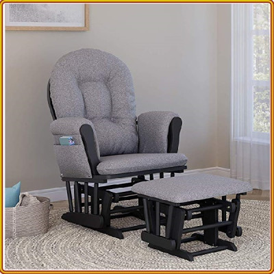 Ghế trượt thư giãn Tundo kèm nệm màu xám 60 x 70 x 97 cm