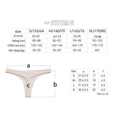 Quần Lót Lọt Khe Cotton B034