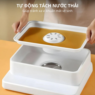 Nồi hấp hơi nước 3 tầng 24L Mishio MK384 800W - Hàng chính hãng