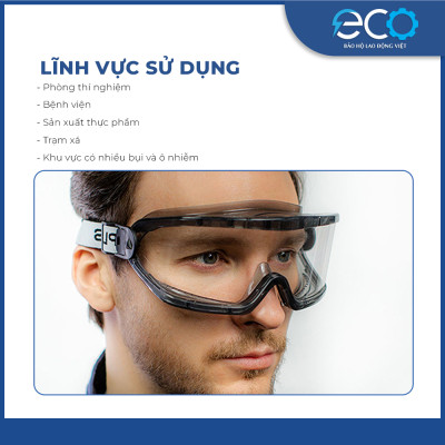 [COMBO] Mặt nạ Koken G7 Nhật Bản phòng khí độc, phun thuốc & Kính chống văng bắn, chống đọng hơi sương Delta Plus Pháp
