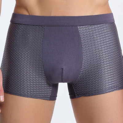 [Combo 3] Quần lót nam Boxer kiểu Lưới thời trang (giao màu ngẫu nhiên Xanh/Đen/Xám)