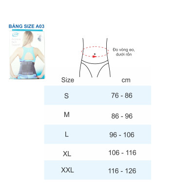 Đai lưng chỉnh hình cột sống United Medicare (A03)