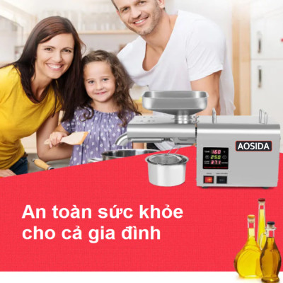 BẢO HÀNH 12 THÁNG - Máy ép dầu thực vật dùng cho gia đình, quán ăn. Thương hiệu Anh Quốc cao cấp Aosida - K28S. HÀNG CHÍNH HÃNG