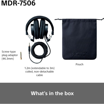 Tai Nghe Kiểm Âm Closed-Back Sony MDR-7506 - hàng chính hãng