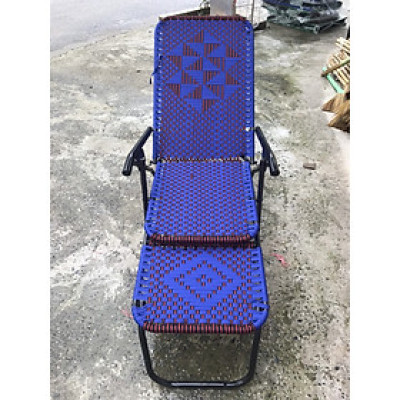 Ghế dù gấp dùng để  ngủ trưa , Khung sắt sơn tĩnh điện,-Giao màu ngẫu nghiên