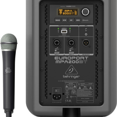 Loa kéo di động BEHRINGER MPA200BT MINI-HÀNG CHÍNH HÃNG