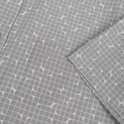 Áo sơ mi nam ngắn tay Khatoco A1MN468T2-CNIN669-2612-N