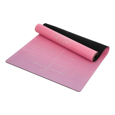 Thảm tập yoga chính hãng Yvonne, Pole Star Pink, (TẶNG KÈM 3 PHẦN QUÀ) dày 4mm bề mặt nhám, siêu bám, chống trơn trượt, ưa mồ hôi