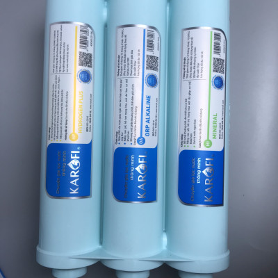 Combo Bộ 10 Cấp Lõi Lọc Karofi bộ lọc thô 1,2,3 và màng RO 50GDP, Cụm chức năng Đúc Nguyên Khối Karofi SMAX Hiệu Suất Cao Hp6.2 Hydrogen - Hàng Chính Hãng