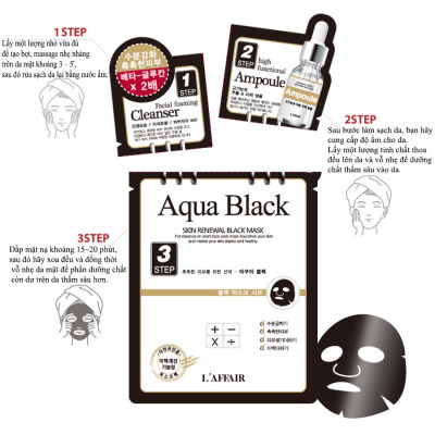 Hộp 10 Mặt nạ kiềm dầu - dưỡng trắng - săn chắc da 3bước Rainbow L