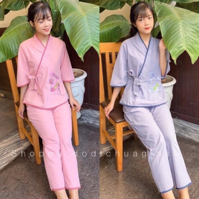 ĐỒ LAM ĐI CHÙA Nhật Nơ Hoa Thêu