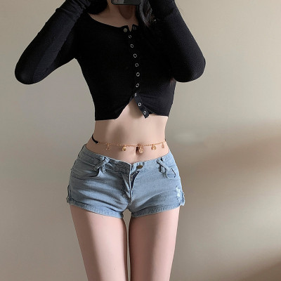 Quần lót nữ gợi cảm dây kim loại ngôi sao tròn quấn quanh eo