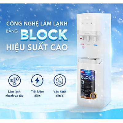 Cây nước nóng lạnh hút bình Hòa Phát HHC383 - Làm lạnh bằng Block - Hàng Chính Hãng