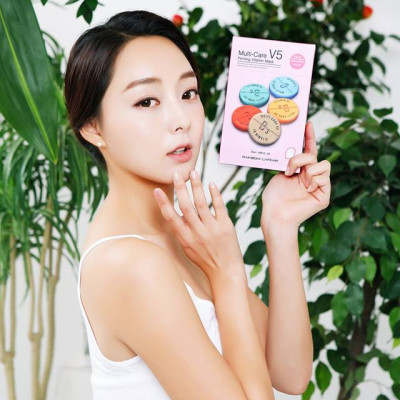 Hộp 10 mặt nạ chống lão hóa - ngừa mụn - săn chắc da Rainbow L