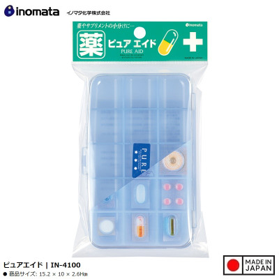Hộp đựng thuốc chia ngăn Inomata Pure Aid - Hàng Nội Địa Nhật Bản