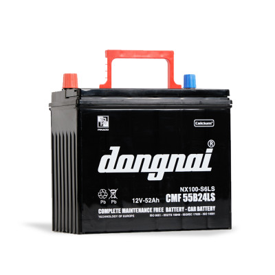 Ắc quy khô miễn bảo dưỡng Đồng Nai CMF 55B24LS | 12V - 52Ah