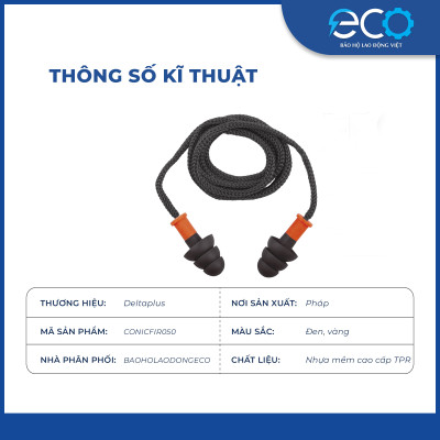 Nút tai chống ồn có dây Conicfir050 29 dB hàng nhập khẩu chính hãng