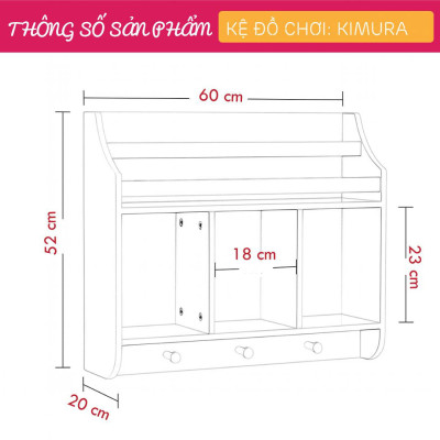 Kệ để đồ chơi cho bé SMLIFE Kimura