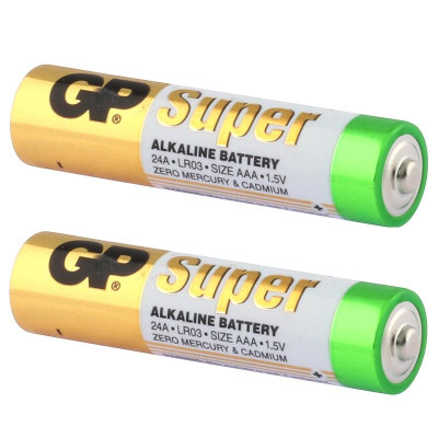 Vỉ 2 Pin Đũa GP Super Alkaline Battery AAA 1.5V - GP 24A-2U2