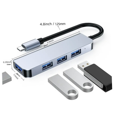 Hub Chuyển Đổi Type C Chính Hãng 4 in 1/5 in 1/ 6 in 1/ 7 in 1 và 8 in 1 | Vỏ Nhôm Cao Cấp | Truyền Tải Nhanh Chóng | Đa Dạng Kết Nối - Hàng Nhập Khẩu