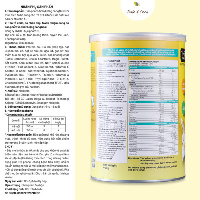 Combo 5 Hộp Sữa Công Thức Hữu Cơ Miwako A+ Vị Vani 700g (3.5Kg) Nhập Khẩu Malaysia, Sữa Hạt Cho Bé Từ 1-6 Tuổi Giúp Phát Triển Trí Não Chiều Cao